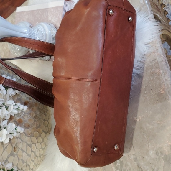 Coach brown large tote leather  shoulder bag - Picture 7 of 12